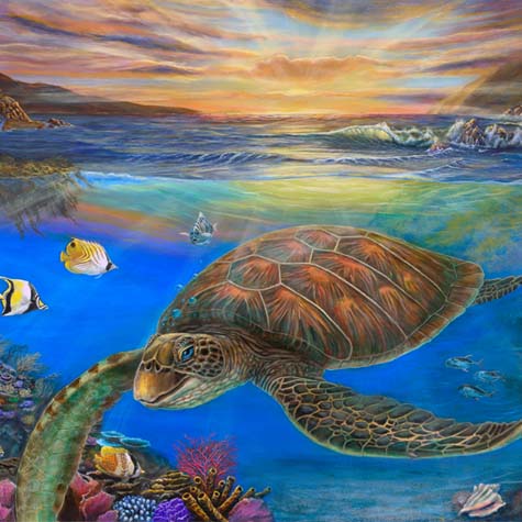 Coral_Turtle_Reef_Painting_Art
